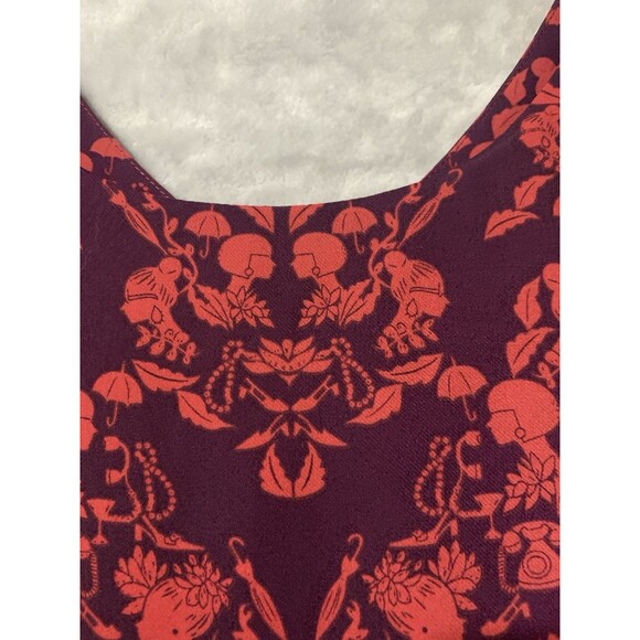 Cabi Shirt Womens Small Purple Red Cameo Sleeveless Tank Top Layered Y2K Whimsy - Picture 6 of 16